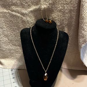 Necklace and earrings set